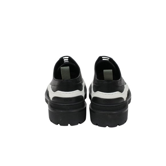 Dior Mens Sacai Chunky Derby  US 12 45 Black White Leather Platform Rubber Sole - Picture 6 of 10